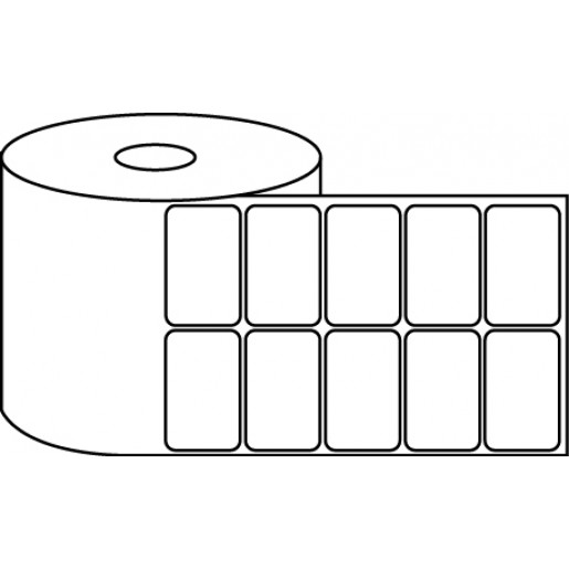 2" x 1" Thermal Label Roll - 1" Core / 4" Outer Diameter