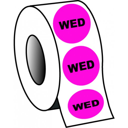 0.75" Wednesday Planner Circle Label